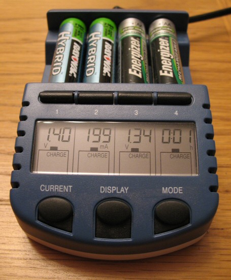 Seriously, just look at this thing. It's a geek's dream. Each battery ...