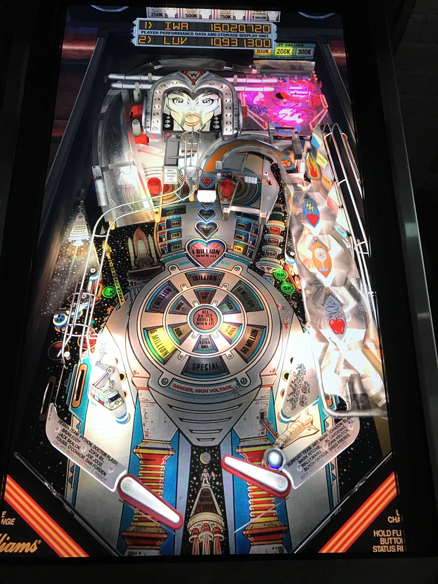 visual pinball controls