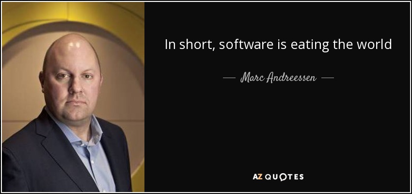 software is eating the world, Marc Andreessen