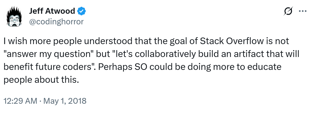 What does Stack Overflow want to be when it grows up?