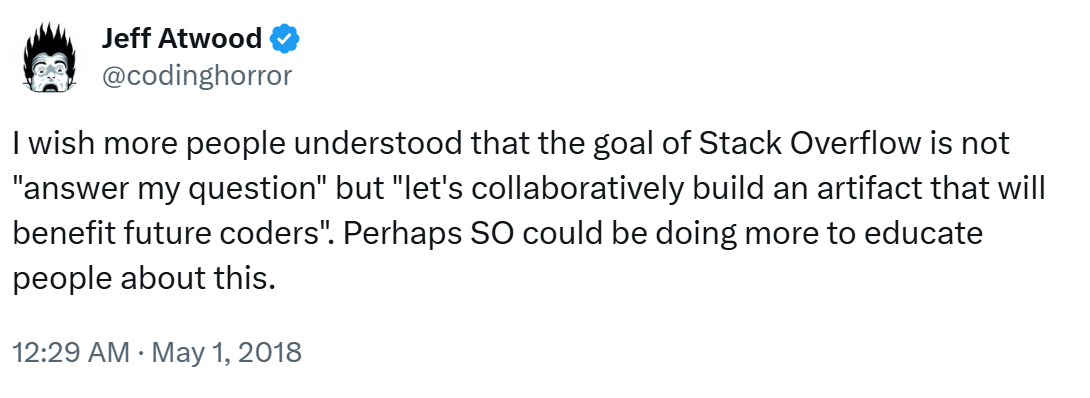 What does Stack Overflow want to be when it grows up?