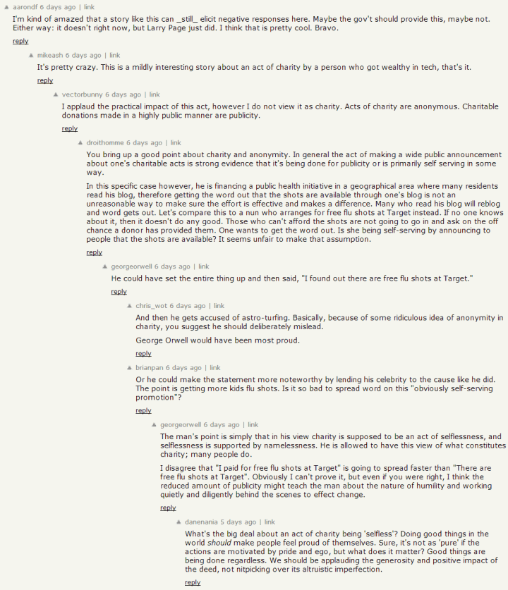 Web Discussions: Flat by Design