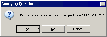 Do You Want to Save?