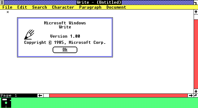 Windows 1.0 screenshot