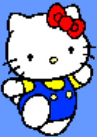 Hello Kitty, enlarged 300% using Bilinear Filtering