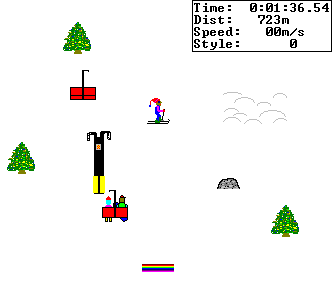 Screenshot of SkiFree for Windows