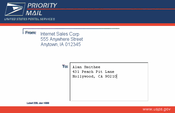 how to print address labels from numbers