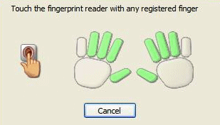 Microsoft Fingerprint Reader UI