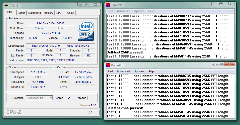 Building and Overclocking a Core 2 Duo System