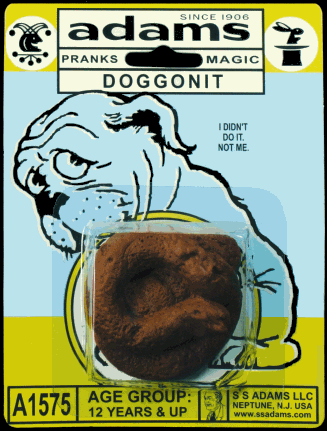 S.S. Adams gag fake dog poo 'Doggonit'