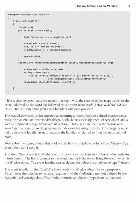 Petzold WPF book, sample page 2