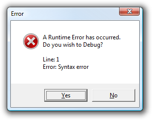 Javascript debugging error dialog in IE7