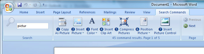 Office 2007 search feature codename 'scout'