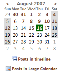Blog Cliche: Calendar