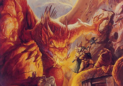 Dungeons and Dragons rulebook detail