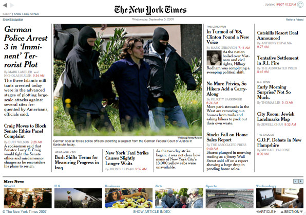 New York Times Reader screenshot