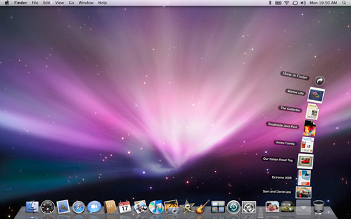 OSX 10.5 'Jaguar' desktop
