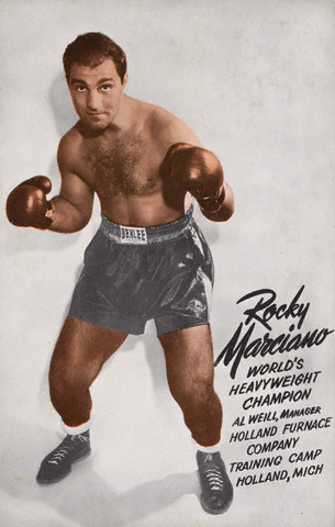 rocky marciano postcard