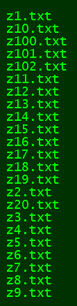 ASCIIbetical sort
