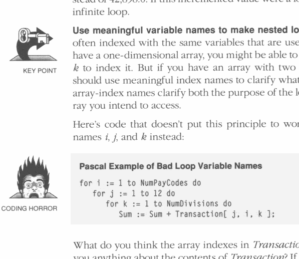 Excerpt from the book 'Code Complete', page 340