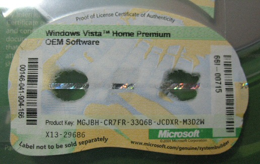 windows vista home premium product key