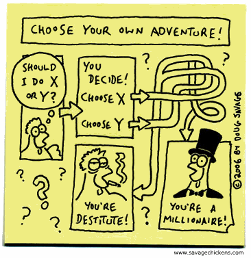 Savage Chickens: Choose your own adventure!