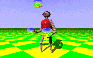 Amiga juggler raytracing animation