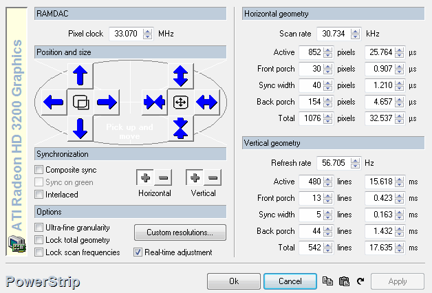 PowerStrip advanced timing options
