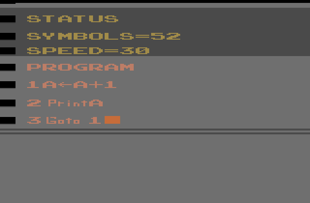 Atari 2600 BASIC Programming Screenshot