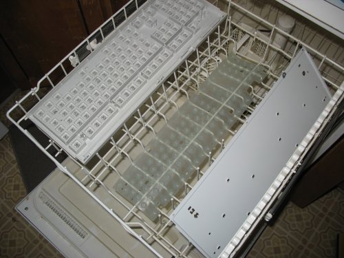 keyboard in dishwasher