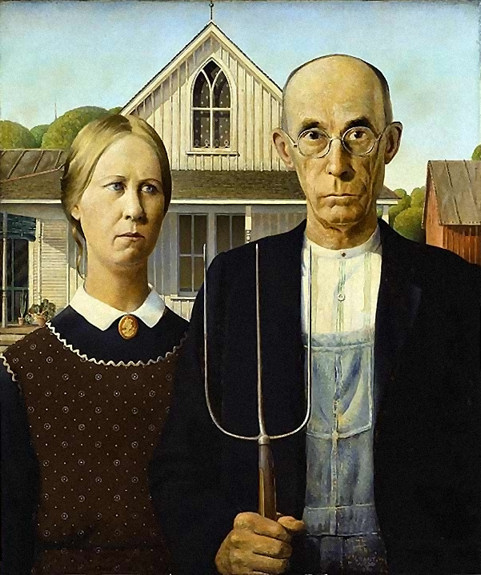 American Gothic, a painting by Grant Wood