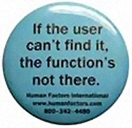 If the user can't find it, the function's not there