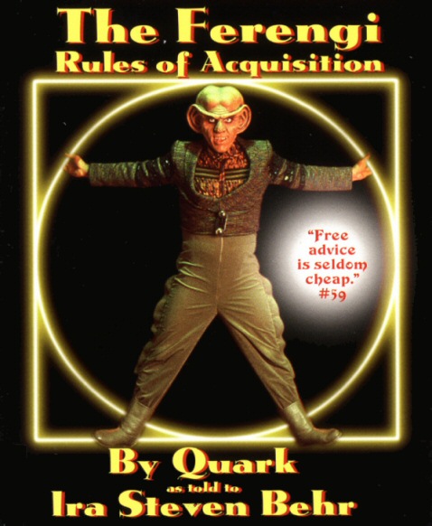 Ferengi Rules of Acquisition, book cover