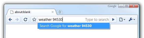 chrome address bar onebox