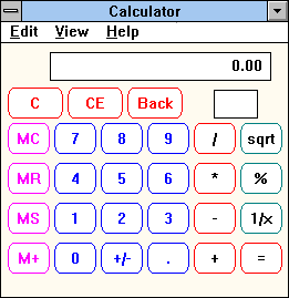 Windows 3.11 calculator incorrect