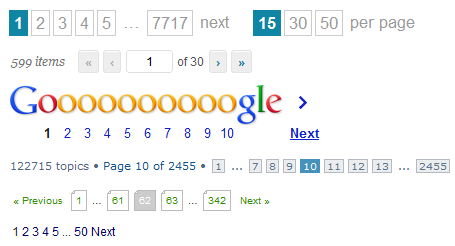 Pagination-examples