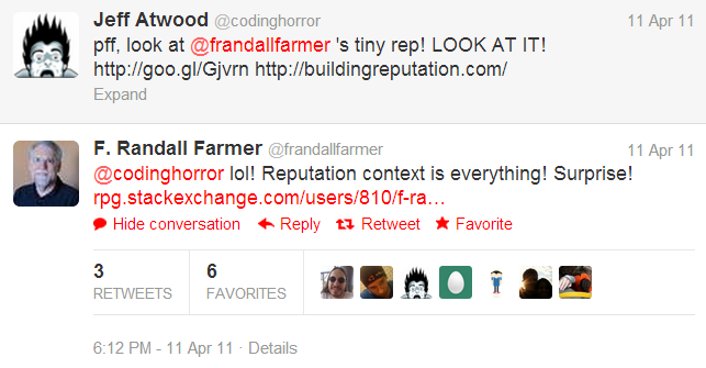 pff, look at @frandallfarmer's tiny rep! look at it!